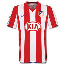 Official Atlético Madrid home 2008-2009 soccer jersey