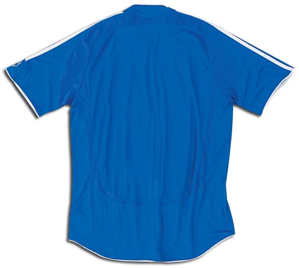 Chelsea 2006-2007 home blue and white jersey, back view