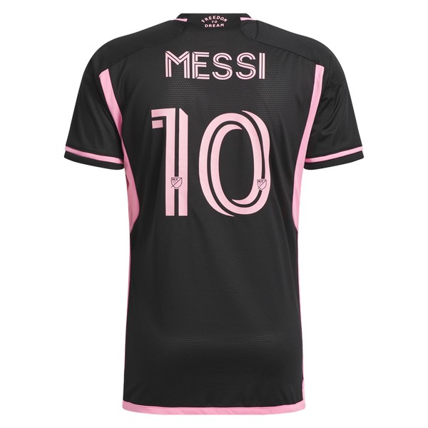Inter Miami 2024 away black and pink jersey, back view