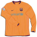 FC Barcelona 2007 2006-2007 away Jersey, long sleeve