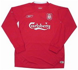 Liverpool 2004 2003-2004 home Jersey, long sleeve