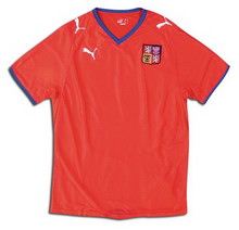 czech republic national soccer 2009 team jersey 2008 football puma shirt