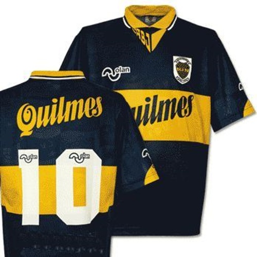 Boca Juniors 1994-1995 home blue and yellow (gold) jersey