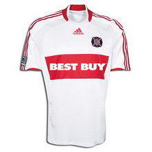 Official Chicago Fire away 2008 soccer jersey