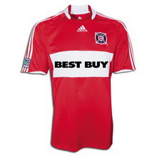 Official Chicago Fire home 2008 soccer jersey