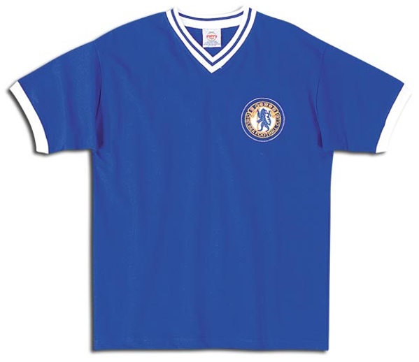Chelsea 1959-1960  blue and white jersey retro
