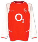 Arsenal 2004 2003-2004 home Jersey, long sleeve