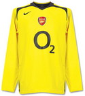 Arsenal 2006 2005-2006 away Jersey, long sleeve