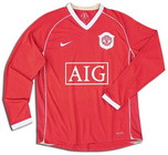 Manchester United 2007 2006-2007 home Jersey, long sleeve