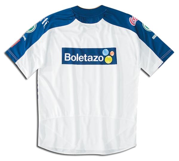 Pumas de la UNAM jerseys: 2006-2007 home white, blue and yellow jersey